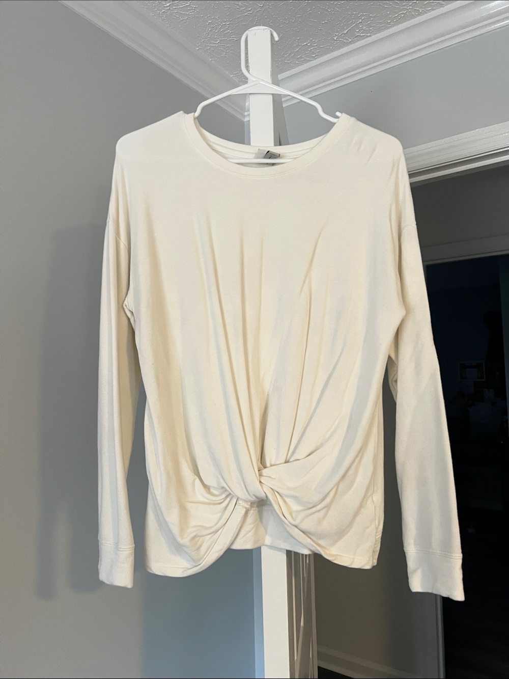 a new day Twist-Front Long Sleeve Top - Cream